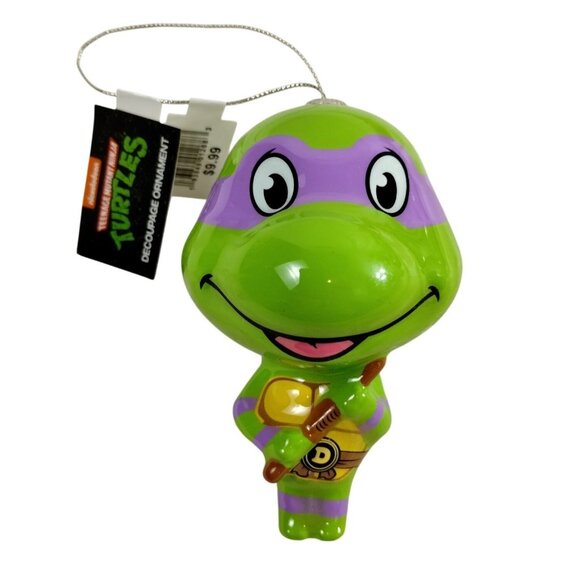 Teenage Mutant Ninja Turtles 4 Inch Donatello Decoupage Christmas Ornament - Picture 1 of 3